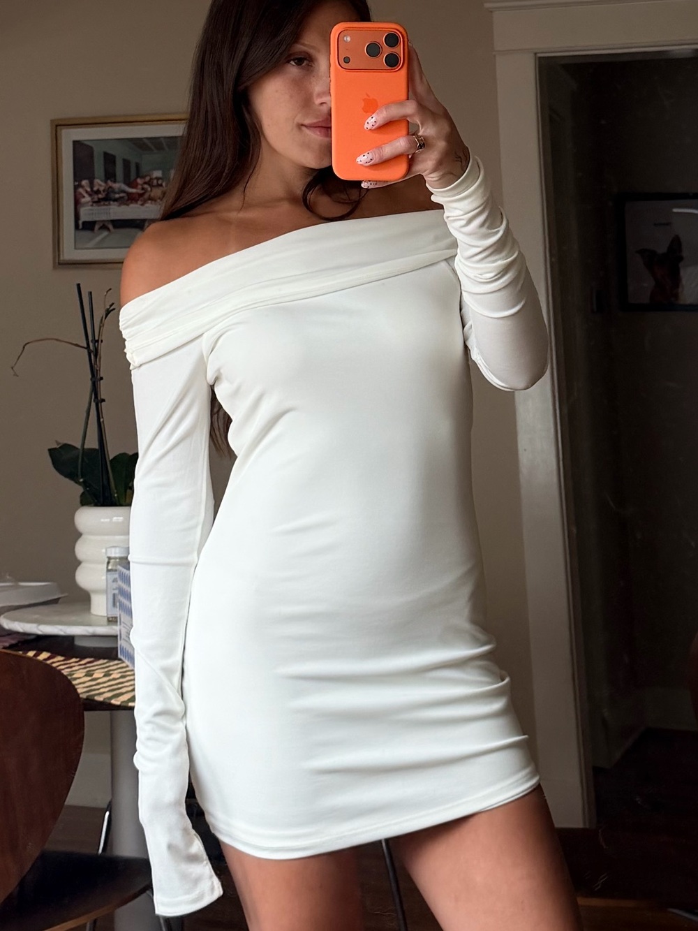 Lioness Isadora Mini Dress in Porcelain